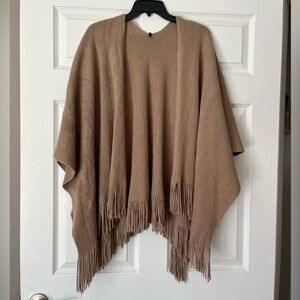 Tan Fringe Shawl